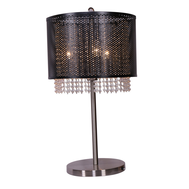 House of Hampton® Aditi 27" Black Bedside Table Lamp Wayfair